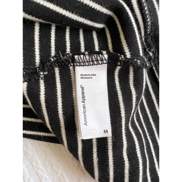 American Apparel Striped Stretch high waisted mini skirt - Picture 4 of 6